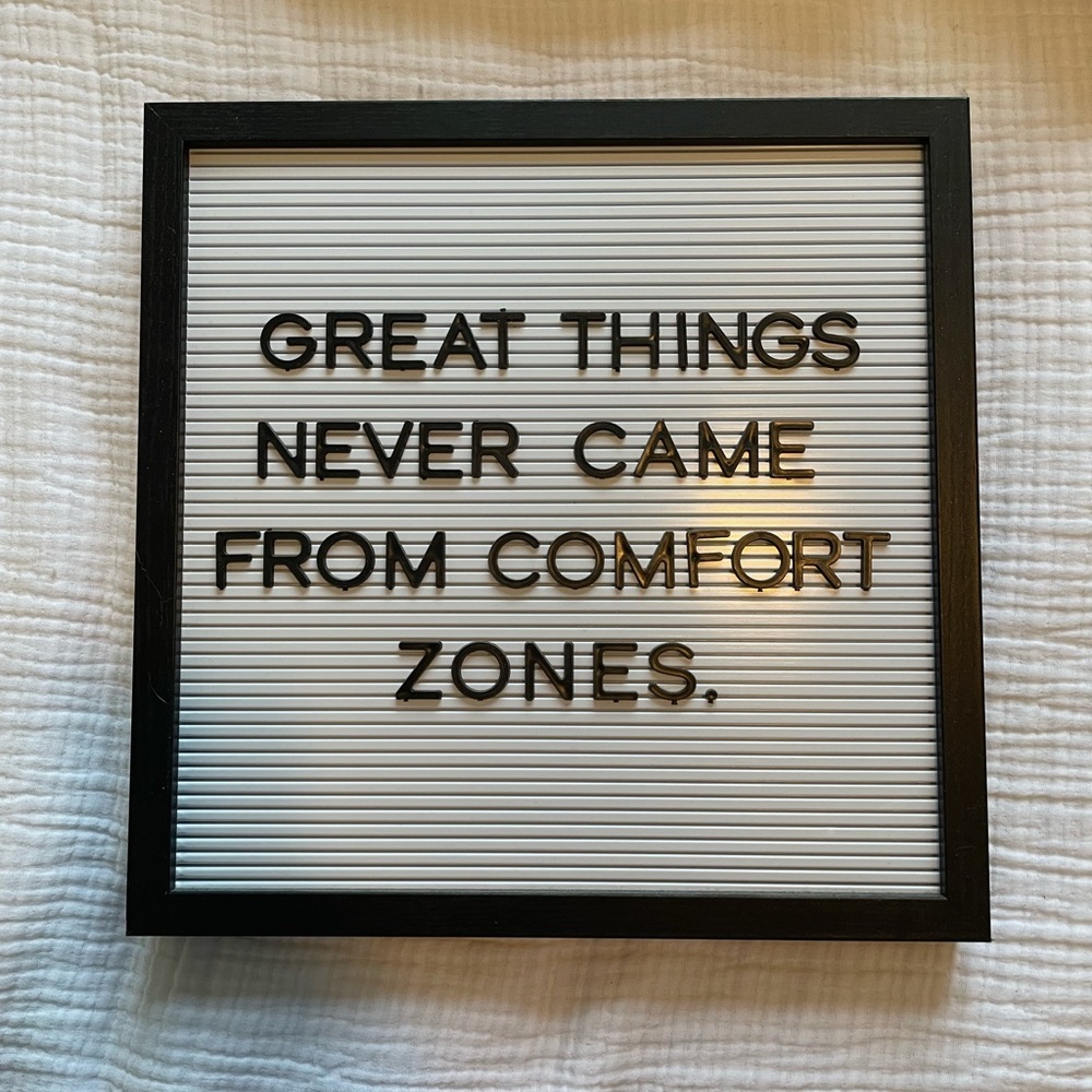 Black and White Letterboard